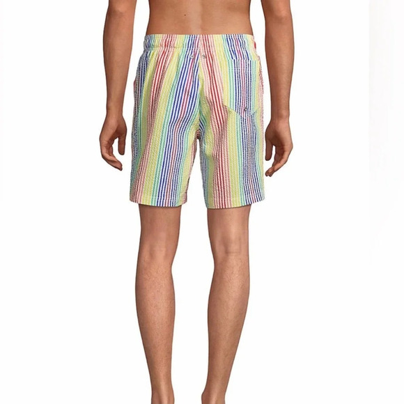 Lands' End NWT Seersucker Volley Swim Trunk Men Various - Picture 15 of 15